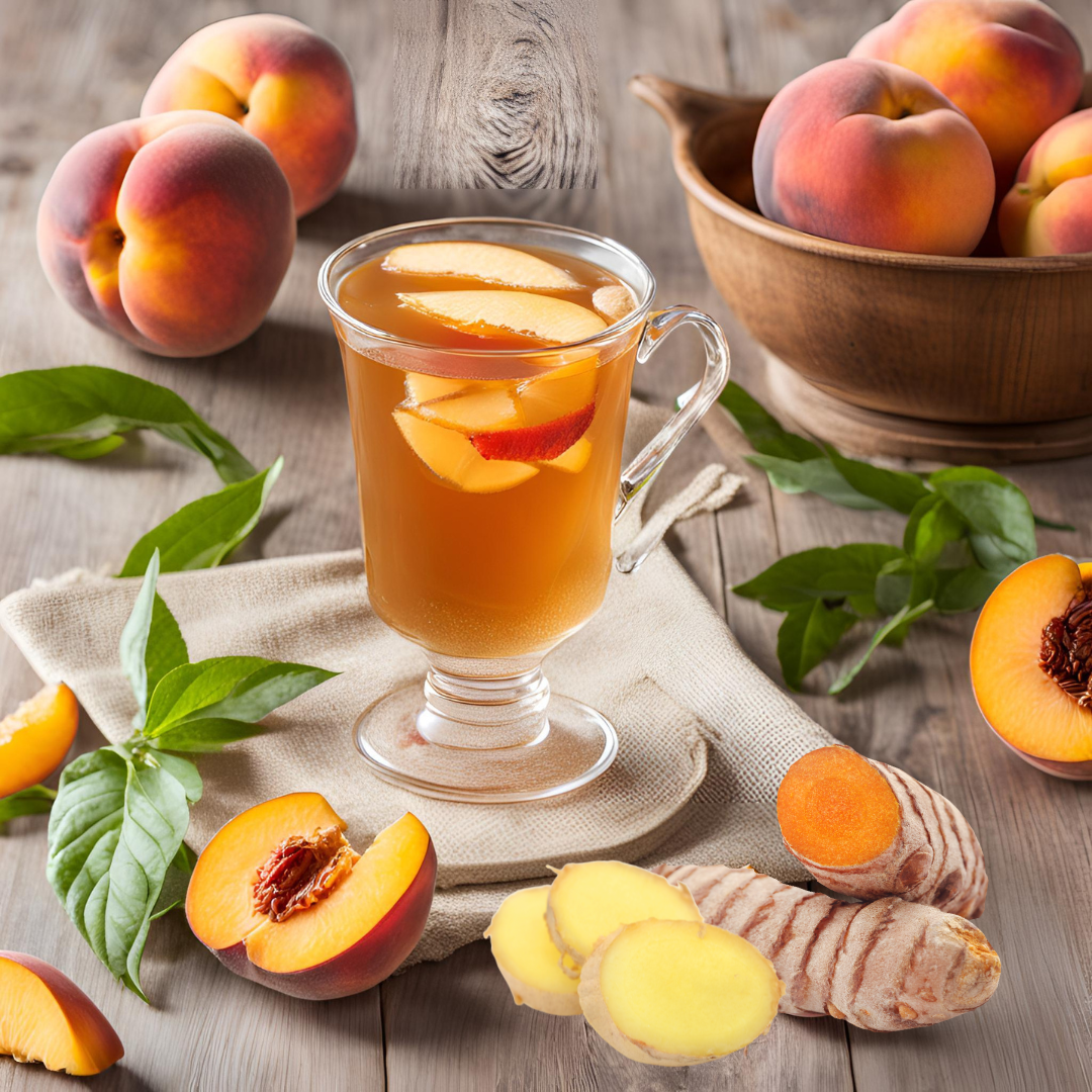 Peach Turmeric Herbal Tea Organic