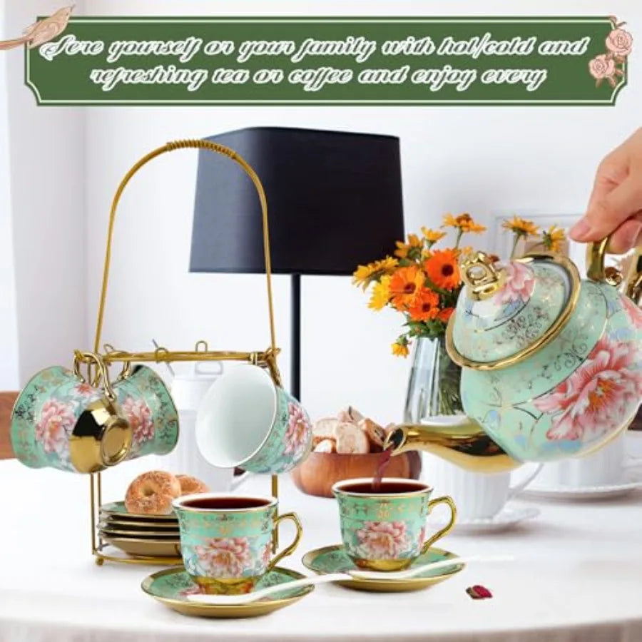 European Floral Tea Set (20Pc)
