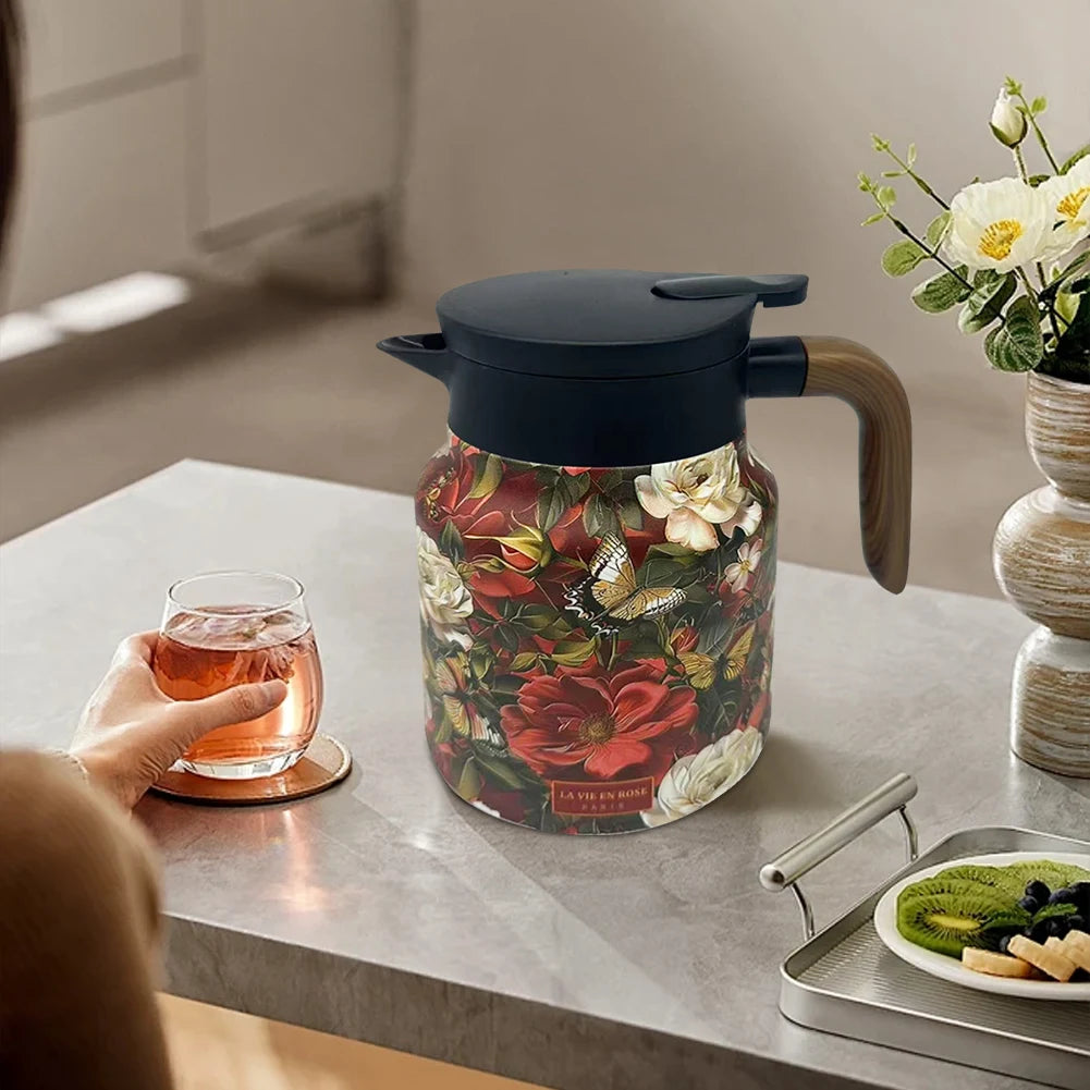 Vintage Floral Tea Kettle (1L)