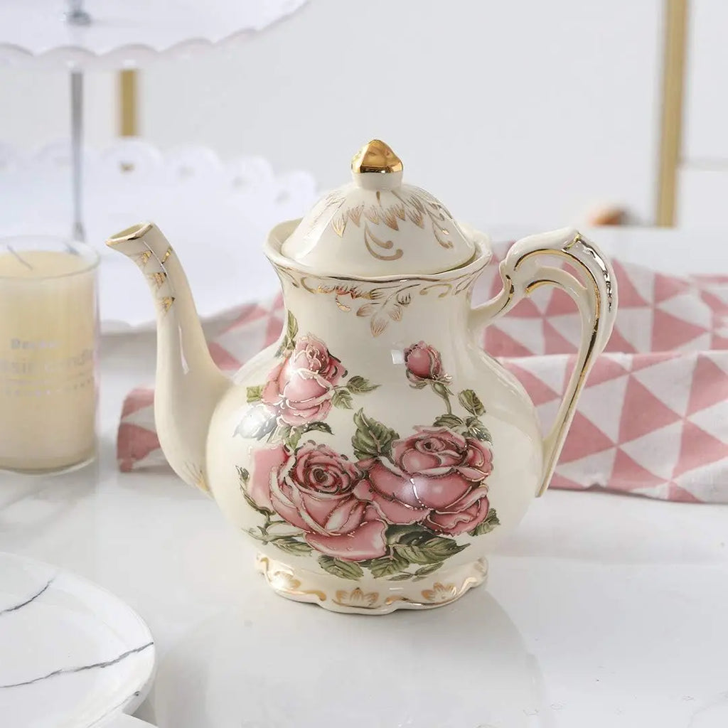 Vintage Rose Tea Set (4Pc)
