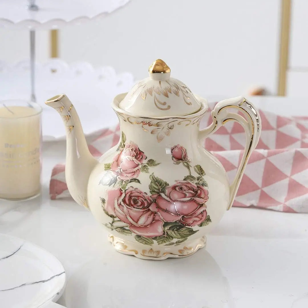 Vintage Rose Tea Set (4Pc)