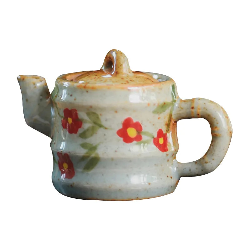 Hand-Painted Ceramic Teapot