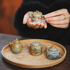 Hand-Painted Ceramic Teapot