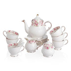 Gold Trim Tea Set (2Pc)
