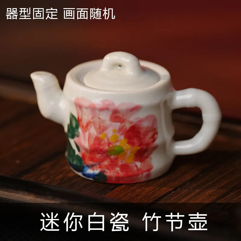 Hand-Painted Ceramic Teapot