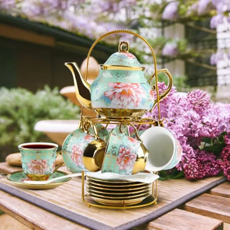 European Floral Tea Set (20Pc)