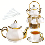 Gold Flower Tea Set (20Pc)