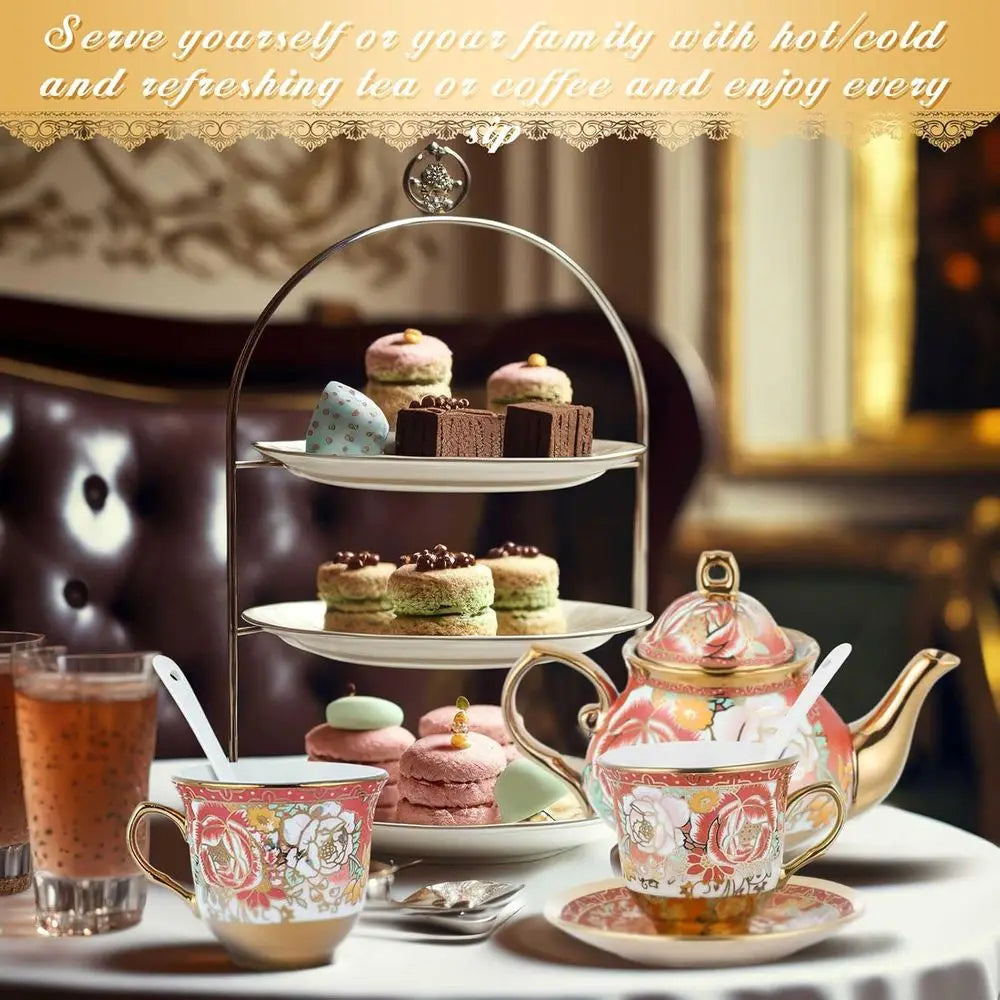 European Porcelain Tea Set (20Pc)