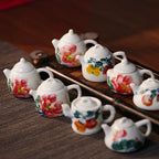 Hand-Painted Ceramic Teapot