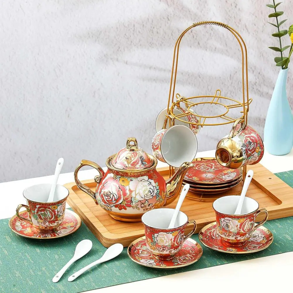 European Porcelain Tea Set (20Pc)