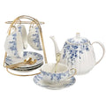 Blue & White Tea Set (4Pc)