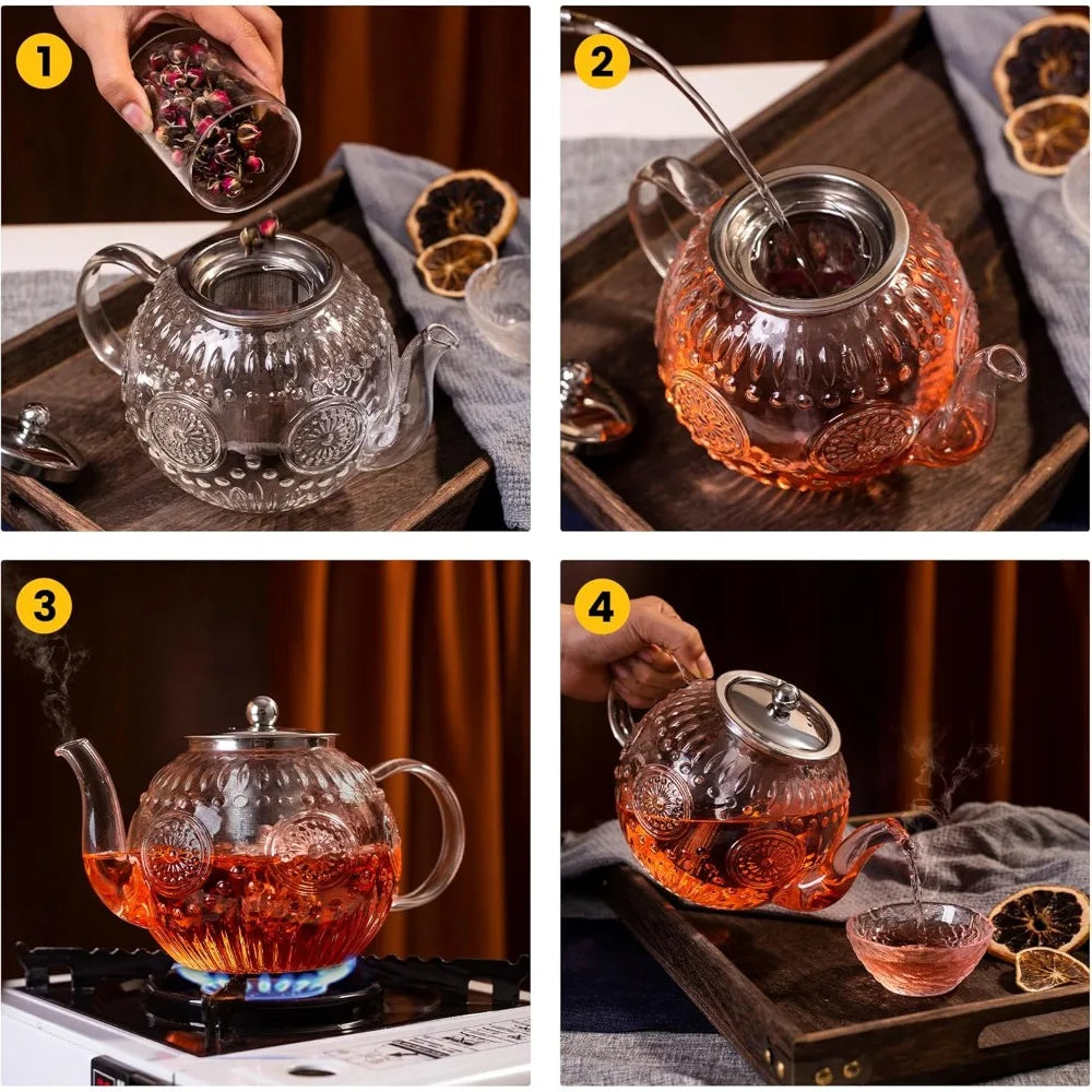 Glass Teapot with Infuser (50oz)