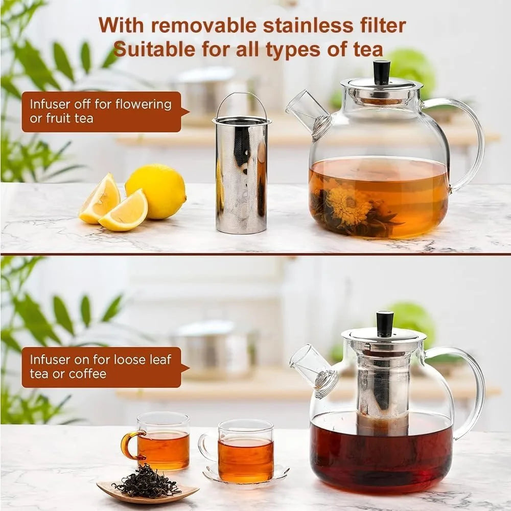 Glass Teapot with Infuser (1500ml)