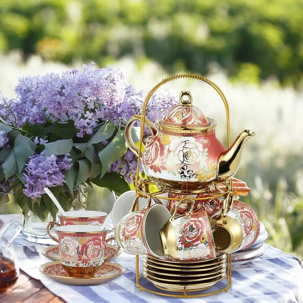 European Porcelain Tea Set (20Pc)