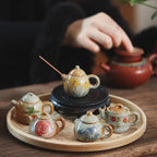 Hand-Painted Ceramic Teapot