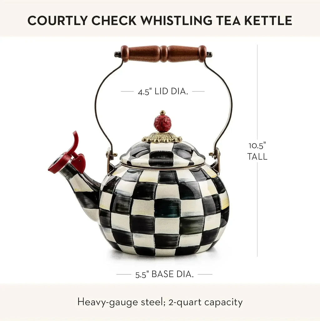 Enamel Whistling Tea Kettle