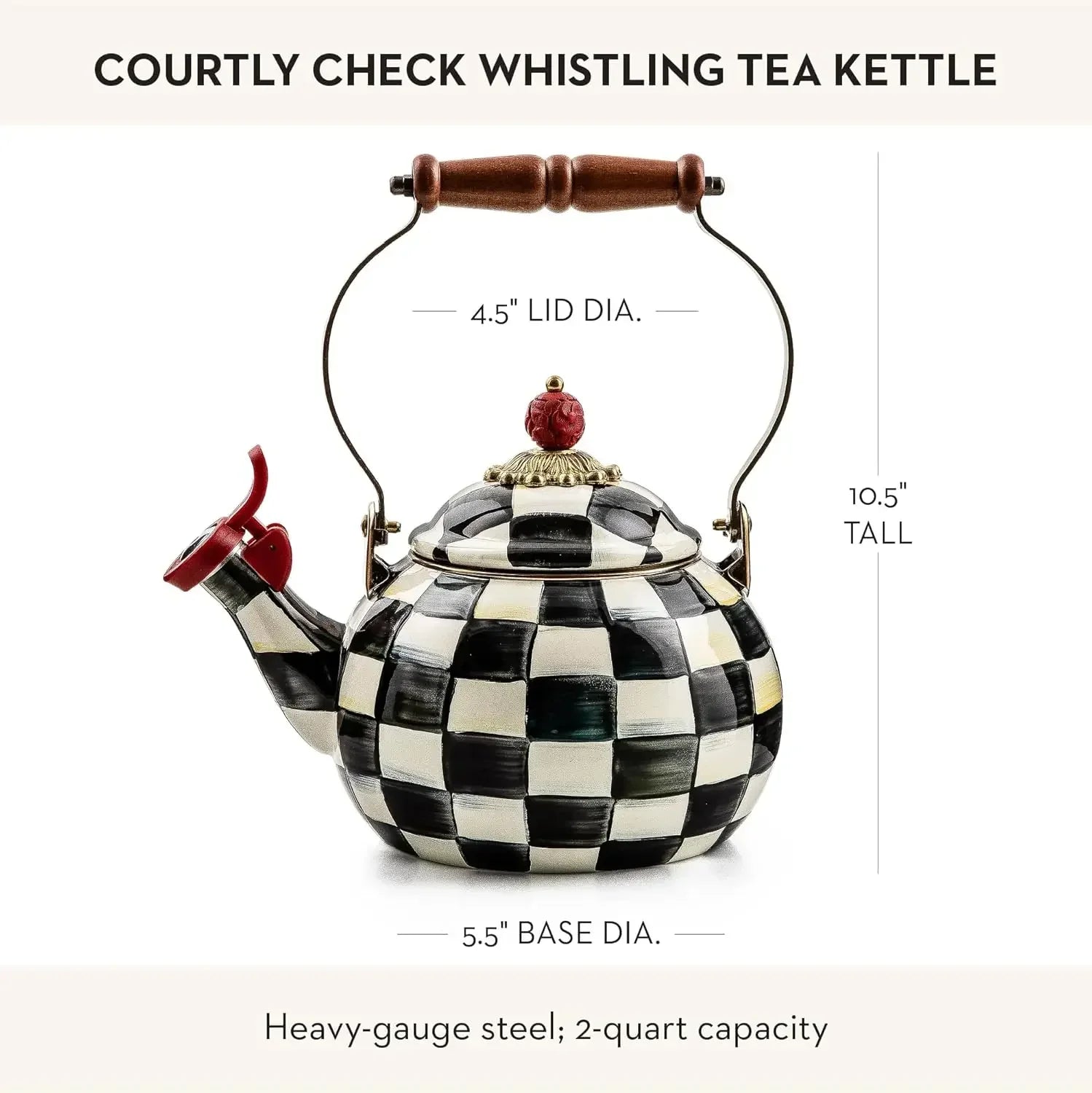 Enamel Whistling Tea Kettle
