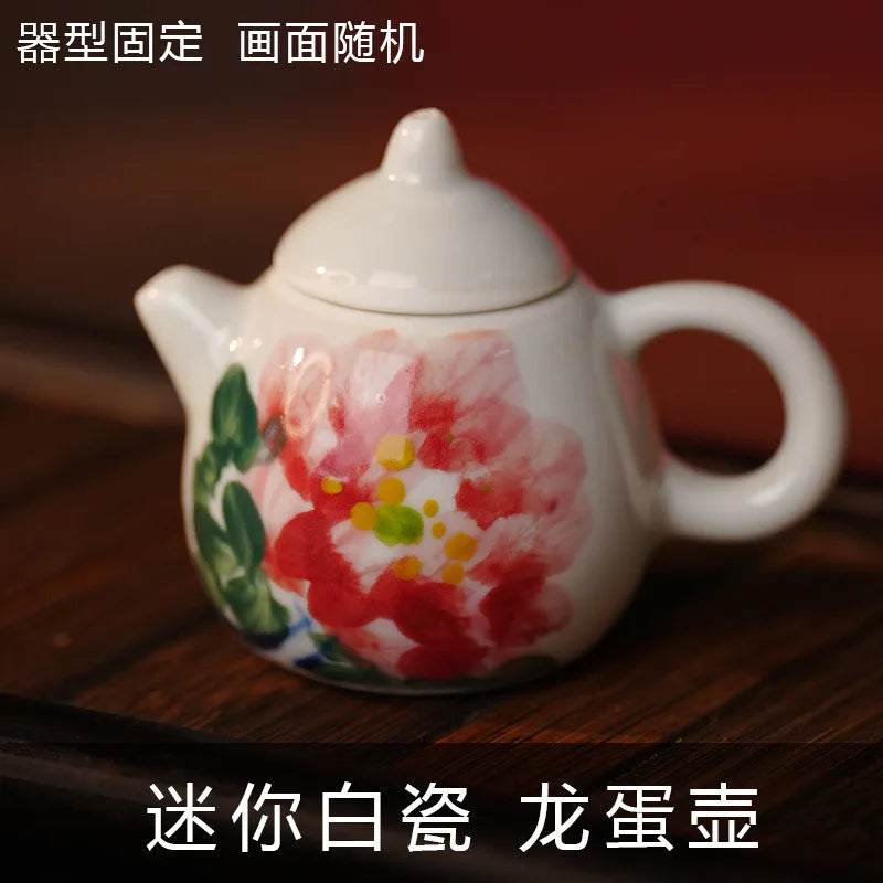 Hand-Painted Ceramic Teapot