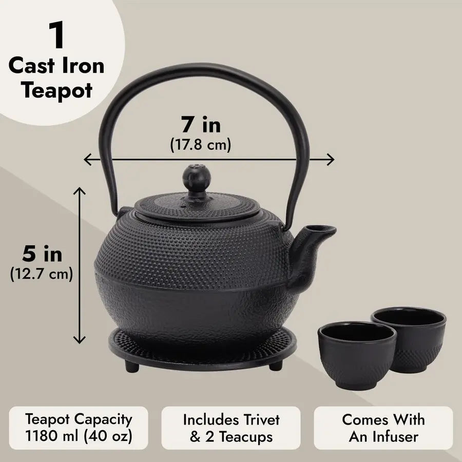 Cast Iron Tea Set (1200ml)