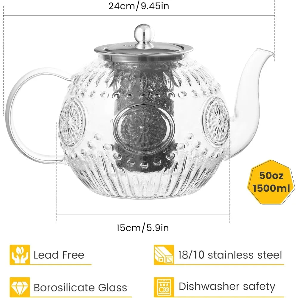 Glass Teapot with Infuser (50oz)