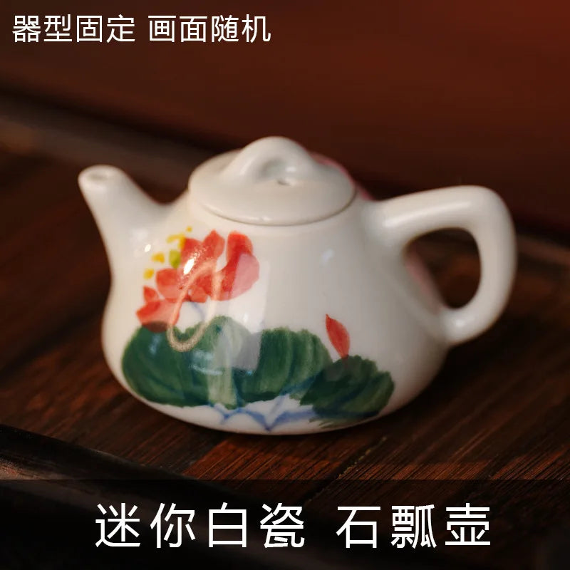 Hand-Painted Ceramic Teapot