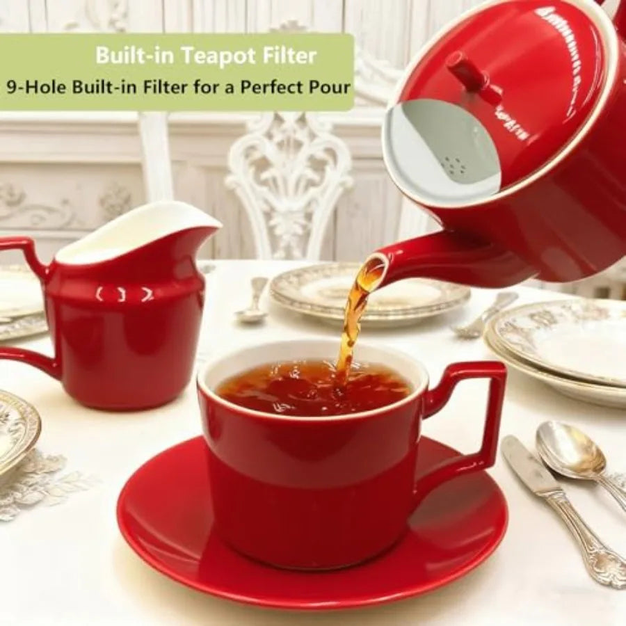 Ceramic Tea Set for 4