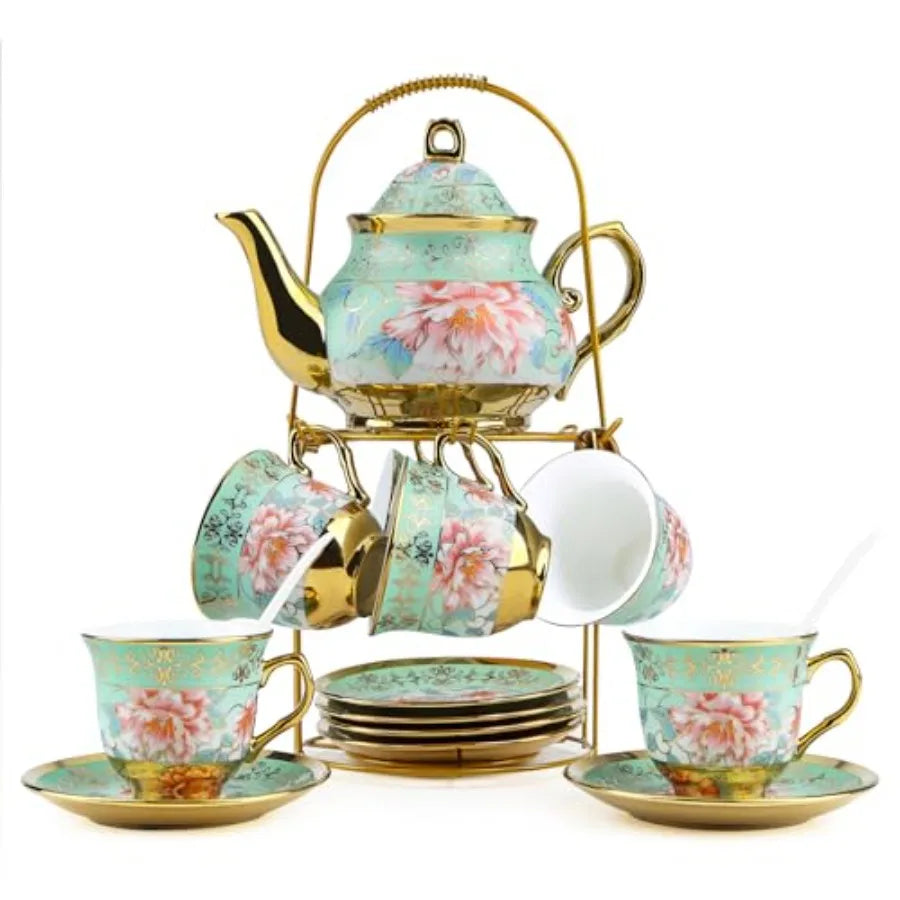 European Floral Tea Set (20Pc)