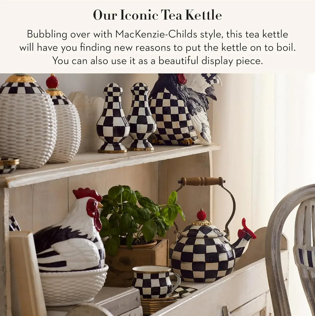 Enamel Whistling Tea Kettle