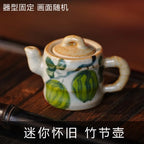 Hand-Painted Ceramic Teapot