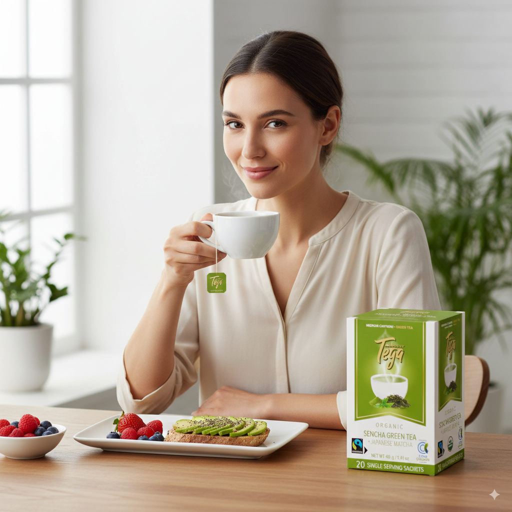 Sencha Green Tea w. Matcha Organic Fairtrade | 100ct