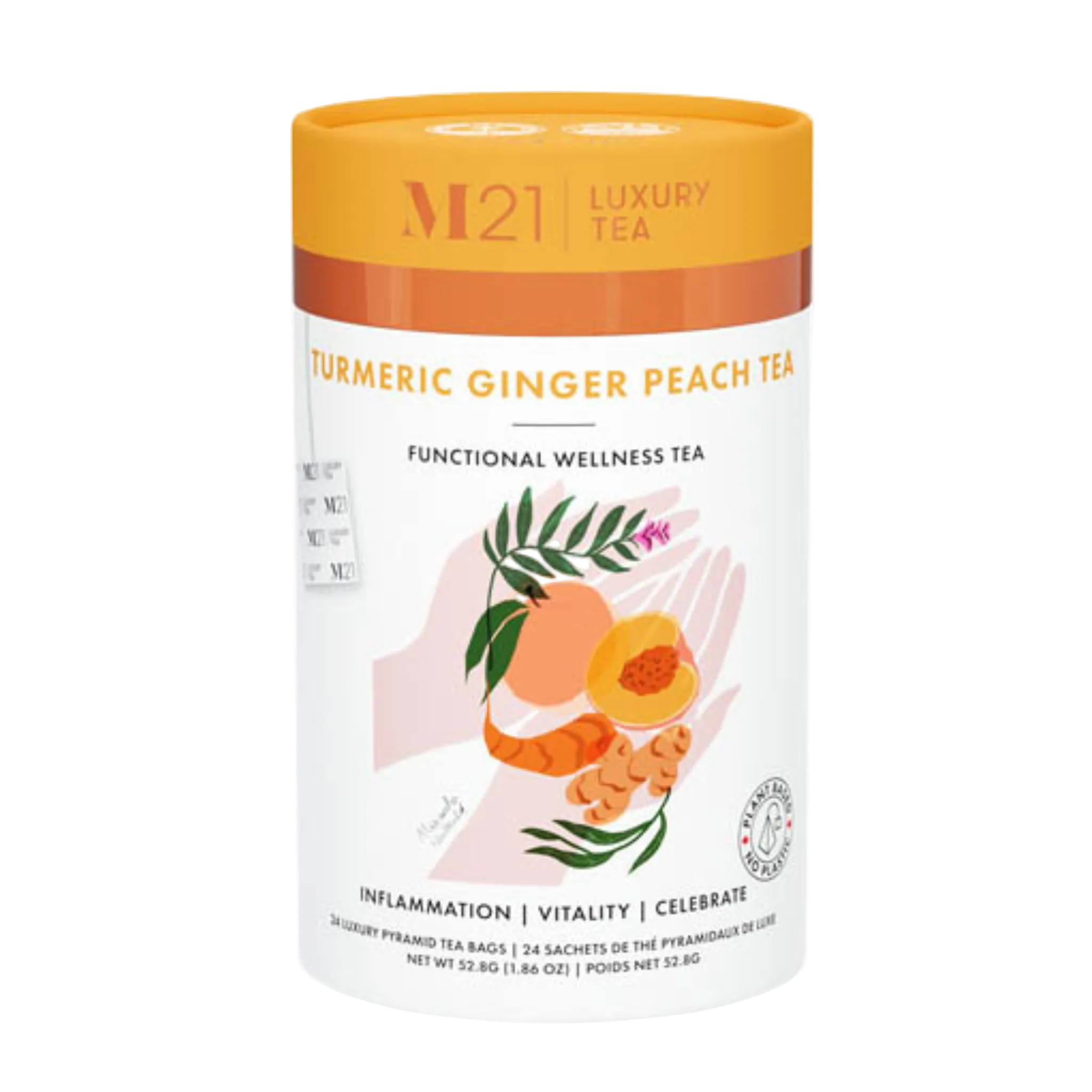 Turmeric Ginger Peach Luxury Tea